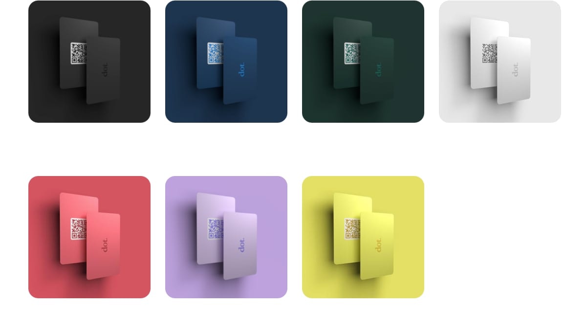 DotCard disponible en varios colores
