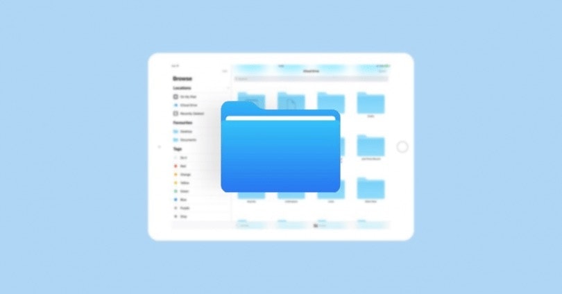 App Archivos de iPadOS como gestor de documentos