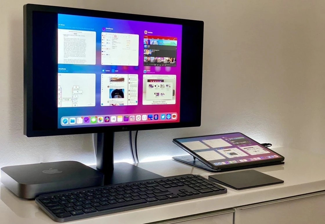 iPad conectado a un monitor externo
