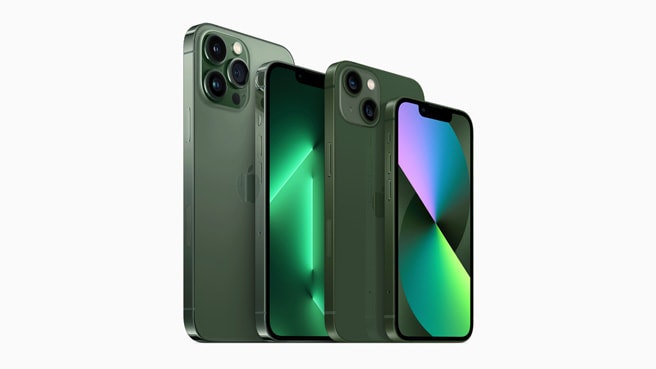Nuevos acabados verdes para iPhone 13
