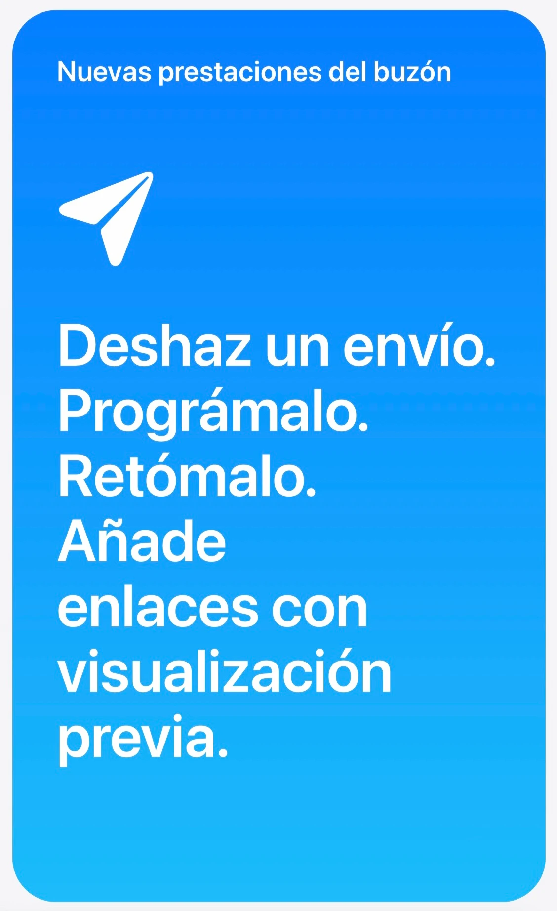 Mail en iPadOS 16 con nuevas opciones de envío
