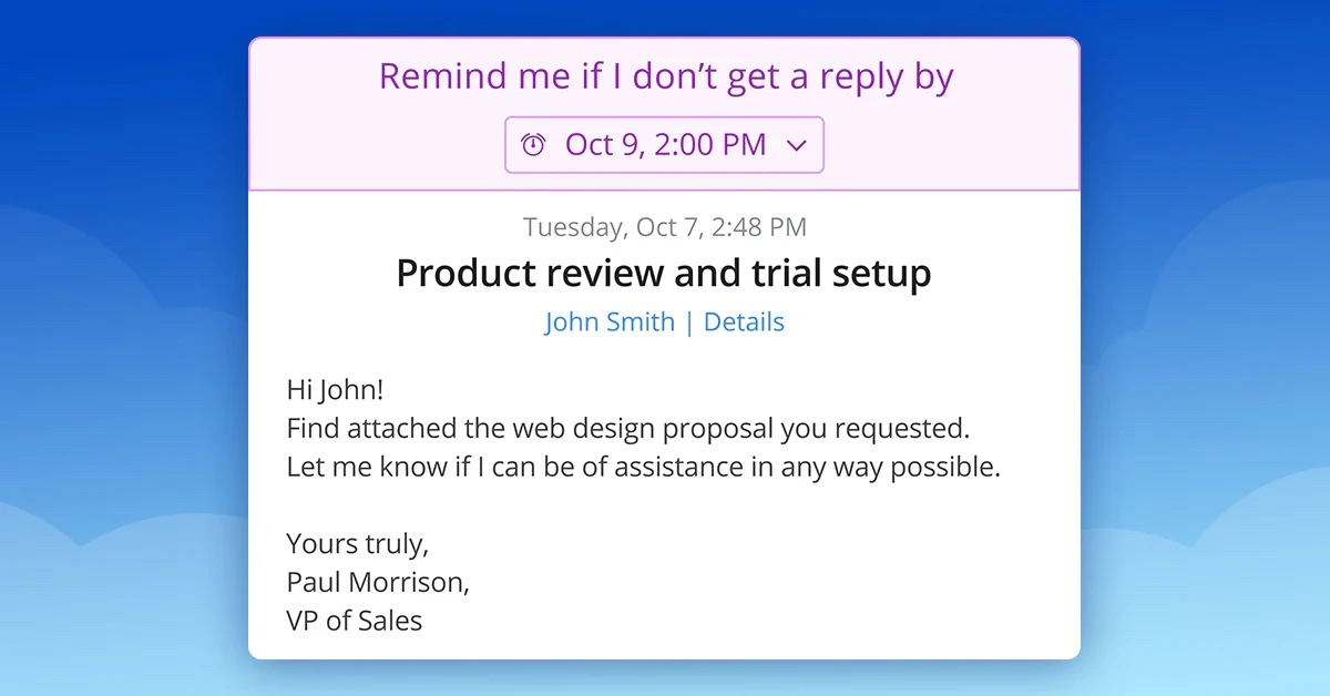 Seguimiento de correo en Spark para recordar emails sin respuesta