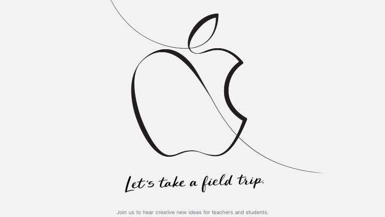 Invitación de Apple para el evento educativo del 27 de marzo de 2018 en Chicago